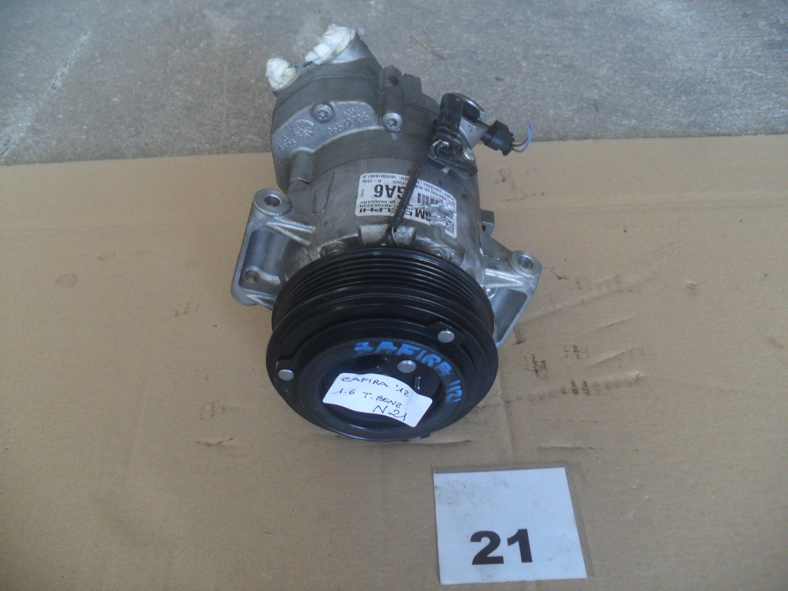 COMPRESSORE ARIA CONDIZIONATA OPEL ZAFIRA 1.6 TURBO BENZINA 2 COMPRESSORE ARIA CONDIZIONATA OPEL ZAFIRA 1.6 TURBO BENZINA 1